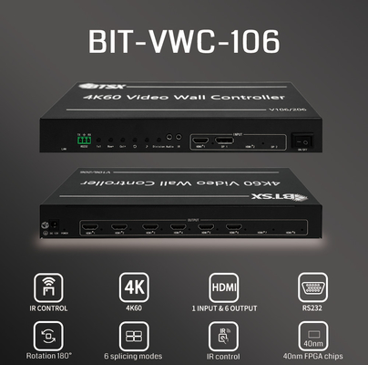 Simplificar el sistema de gestión de paredes de vídeo con control remoto IR 1x y métodos de control RS232