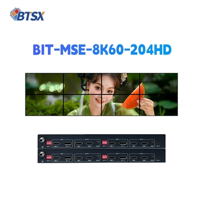 ¿Por qué elegir el procesador multipantalla 8K60 de grado industrial BitVisus para operaciones de escritorio múltiples de ultra alta resolución y procesamiento de imágenes multicanal? 290×143×35mm L×A×H Peso 1.2kg Reloj de píxeles de entrada 1200MHz Salida 600MHz Controlador de pared de video