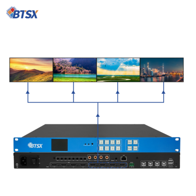 HDMI 4 en 4 fuera Martix 4k60 Splicing Plus Martix KVM Roaming BIT-VWC-MD404Ma
