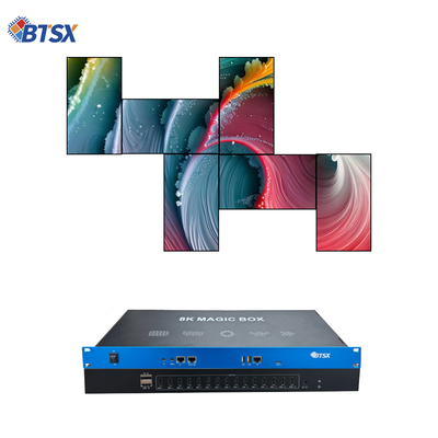 Procesador de video wall de 10 capas PIP compatible para superposición de material y visualización sin interrupciones