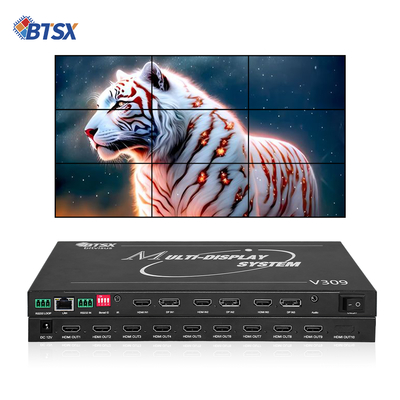 Procesador de pared de video profesional Bitvisus 8K - 9 salidas, salida de video sincronizada de alta definición BIT-MSE-8K-309HD