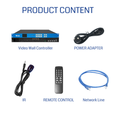 Controlador de pared de video de matriz de audio y video KVM sin fisuras 4x4 2x2 1x4 4K60 HDMI PIP Editable con 4 entradas HDMI 2.0