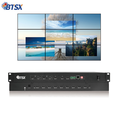 Procesador de vídeo de pantalla múltiple fácil de usar Modos de control IR y material de cáscara de hierro para un rendimiento sin fisuras