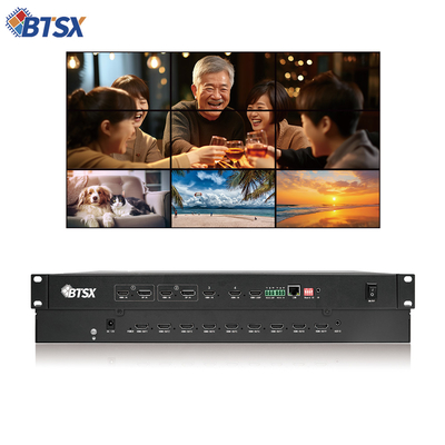 Controlador de pared de video de control dinámico de ventanas con interfaces de salida HDMI 2.0 LOOP opcionales y fuente de alimentación DC 12V/5A
