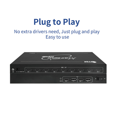 Bitvisus 4K60 PIP de punto a punto HDMI Procesador de pantalla múltiple Controlador de pared de video