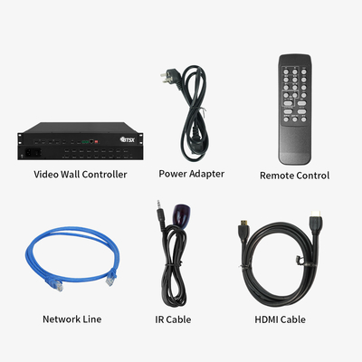 Procesador de vídeo HDMI 1.3x18 4K con conmutación de señal en tiempo real sin fisuras