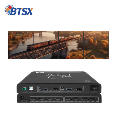 BIT-MSE-8K-208HD 1X1 1X2 1X3 1X6 2X1 2X2 2X4 Conmutador de vídeo 2 en 8 controlador de pared de vídeo