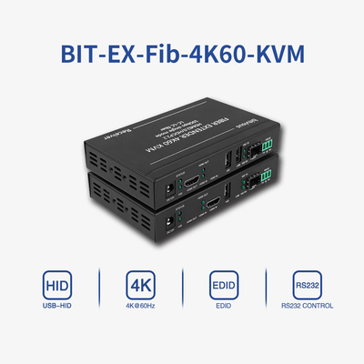 Extensor de fibra HDMI con ancho de banda de transmisión de 10.2 Gbps, soporte OEM y salida de audio HDMI para un rendimiento de audio superior