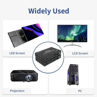 Alta definición IR RS232 señal HDMI Audio Extender 10km 4k HDMI USB KVM extender