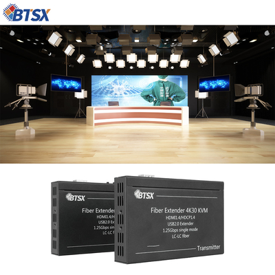 Extensor de fibra HDMI 4K con KVM y RS232

Extensor de fibra óptica HDMI profesional con latencia cero

4K@30Hz HDMI a través del extensor de fibra de un solo modo