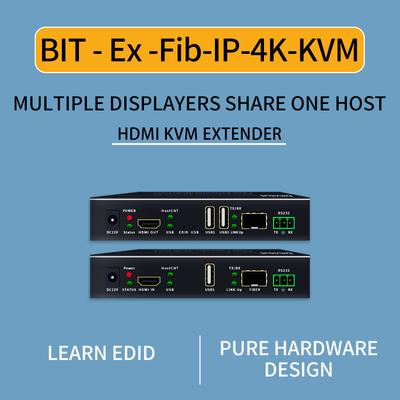 Extensor de fibra HDMI 4K con KVM y RS232

Extensor de fibra óptica HDMI profesional con latencia cero

4K@30Hz HDMI a través del extensor de fibra de un solo modo