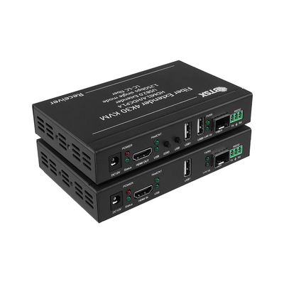 Extensor de fibra HDMI 4K con KVM y RS232

Extensor de fibra óptica HDMI profesional con latencia cero

4K@30Hz HDMI a través del extensor de fibra de un solo modo