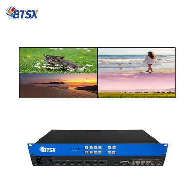 4K60 PIP Conmutador de matriz de audio y video LCD KVM Multi Picture Split Processor