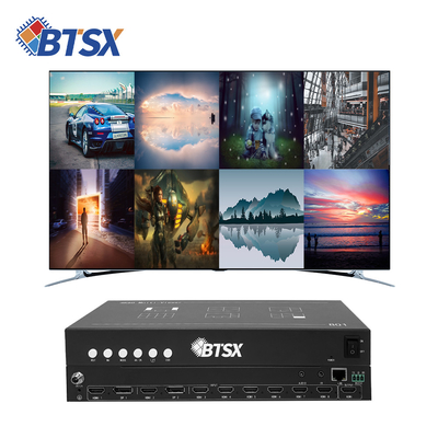 Opciones de control RS232 8 Controlador de pantalla multi-pantalla de entrada HDMI para conmutación de video sin esfuerzo y diseño fácil de usar