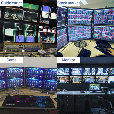 Opciones de control RS232 8 Controlador de pantalla multi-pantalla de entrada HDMI para conmutación de video sin esfuerzo y diseño fácil de usar