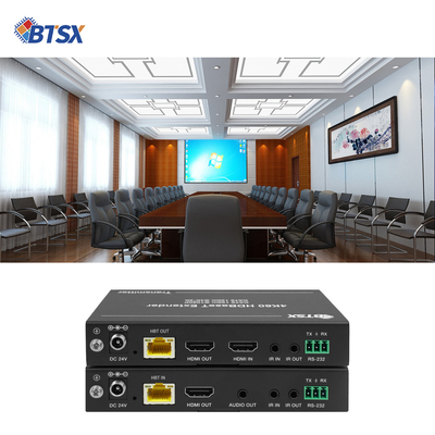 Transmisor y receptor de red Ethernet RJ45 de Bitivisus 150m 120m CAT5E CAT6 4k60 Extensor de transmisor de video HDMI