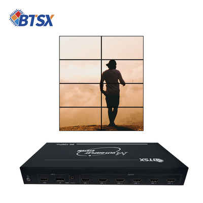 1×HDMI 2.1/DP 1.4 Procesador de pantalla de entrada de vídeo con adaptador de alimentación 12V5A y cable HDMI/DP
