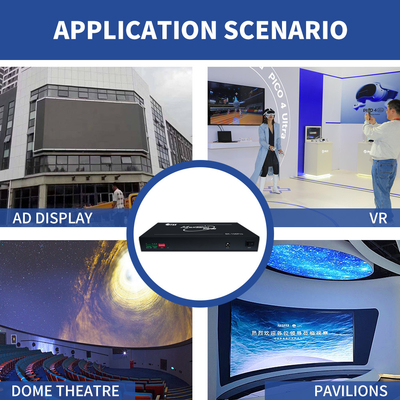 Procesador de pantalla múltiple 8K para proyección 4K Expansor de pantalla múltiple 8K con 1920x1080P120 Procesador de video multicanal 8K para centros de comando