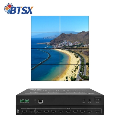 Controlador de pared de vídeo Bitvisus - admite configuraciones 3x3, 2x4, 5*1 7*1, sin latencia, sin estiramiento BIT-VWC-109
