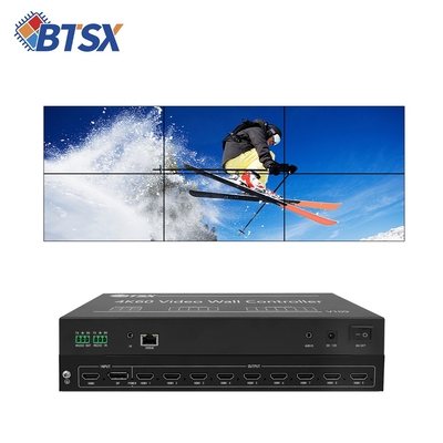 Controlador de pared de vídeo Bitvisus - admite configuraciones 3x3, 2x4, 5*1 7*1, sin latencia, sin estiramiento BIT-VWC-109