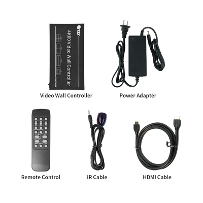 Bitvisus 1U RACK PIP Conmutador HDMI de conmutación sin fisuras Matriz 3x3 3x4 3x5 3x5 4K60 Procesador de control de pared de video de TV LED LCD
