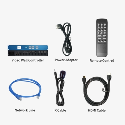 Bitvisus 1U RACK PIP Conmutador HDMI de conmutación sin fisuras Matriz 4K60 4*4 LCD LED TV Video controlador de pared ProcesadorBIT-VP-U1-MD416