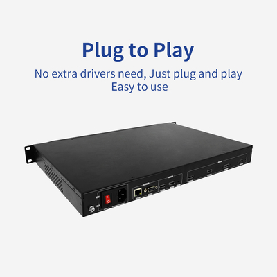 4K Proyección múltiple en interiores RS232 HDMI Controlador de pared de video negro LCD 1080p UHD 3D Imersiva Salida 1 Entrada BIT-EPF-104 para pantalla