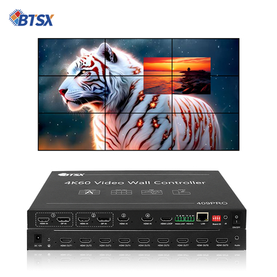 Controlador de Video Wall LCD LED TV Bitvisus RACK PIP con Procesador, Conmutación Seamless, Switcher HDMI Matrix 3x3 3x4 3x5 3x6
