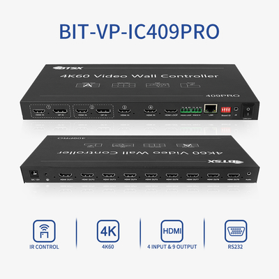 Controlador de pared de video fácil de usar para un control de pantalla intuitivo