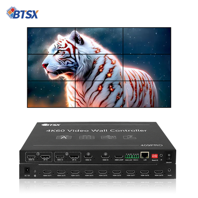 Controlador de Video Wall LCD LED TV Bitvisus RACK PIP con Procesador, Conmutación Seamless, Switcher HDMI Matrix 3x3 3x4 3x5 3x6