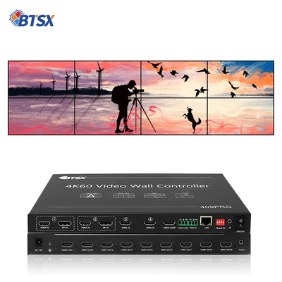 Controlador de Video Wall LCD LED TV Bitvisus RACK PIP con Procesador, Conmutación Seamless, Switcher HDMI Matrix 3x3 3x4 3x5 3x6