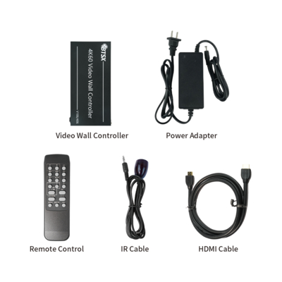 Procesador de video Ultra Alta Definición 1 entrada 6 salidas para configuraciones de empalme de 9 pantallas