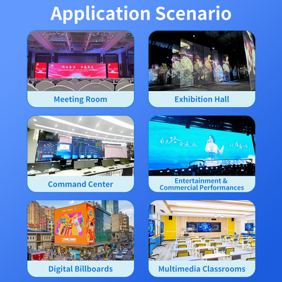 Resolución máxima de salida 4096x2160P60 Video Wall para salas de control y monitoreo en escenarios de aplicación