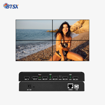 Expansor de múltiples pantallas con fusión de bordes y mezcla de proyección para videowall de pantalla LCD