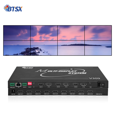 Procesador de pared de video profesional Bitvisus 8K - 9 salidas, salida de video sincronizada de alta definición BIT-MSE-8K-309HD