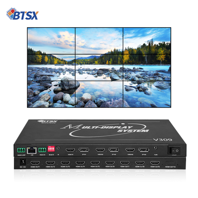 Procesador de pared de video profesional Bitvisus 8K - 9 salidas, salida de video sincronizada de alta definición BIT-MSE-8K-309HD