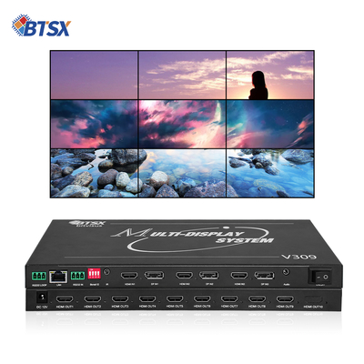 Procesador de pared de video profesional Bitvisus 8K - 9 salidas, salida de video sincronizada de alta definición BIT-MSE-8K-309HD