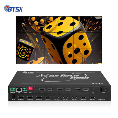 Procesador de pared de video profesional Bitvisus 8K - 9 salidas, salida de video sincronizada de alta definición BIT-MSE-8K-309HD