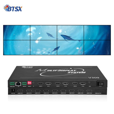 Procesador de pared de video profesional Bitvisus 8K - 9 salidas, salida de video sincronizada de alta definición BIT-MSE-8K-309HD