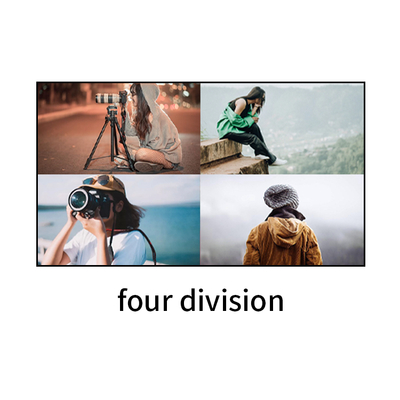 Solución de Monitoreo de Conferencias de Seguridad HDMI 4x1 Bitvisus 4 en 1 Salida 4K60 Vistas Múltiples Adaptador de Conmutación de Pantalla Multi-Viewer