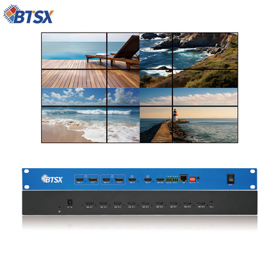 4K60 4 en 9 Control de pared de video Procesador interruptor sin fisuras PIP Roaming