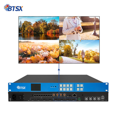 Controlador de pared de video de matriz de audio y video KVM sin fisuras 4x4 2x2 1x4 4K60 HDMI PIP Editable con 4 entradas HDMI 2.0