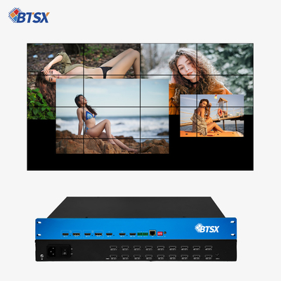 Procesador de vídeo 4K OEM / ODM HDMI Matrix Switcher Multiviewer con control remoto IR