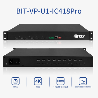Bitvisus 4096x2160@60Hz Matrix HDMI Switcher Multiviewer Procesador de vídeo LCD LED