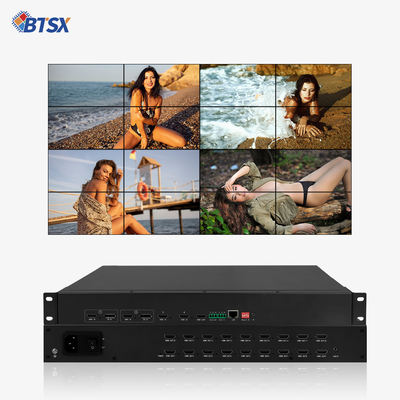 Procesador de vídeo POP PIP Roaming 4K con entrada HDMI 2.0x4 y salida de audio