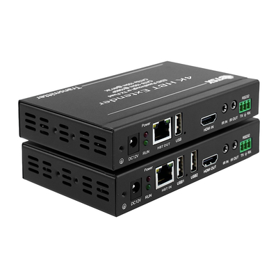 Cat.5 / Cat.6 Video Audio HDMI Extensor de fibra 120M Transmisor y receptor 4k