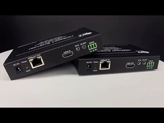 Salida de fábrica 30M 70M 4K Poe Entrada única Cat5 Video TV Adaptador de extensor de puerto de monitor HDMI