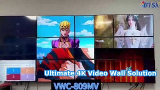 Demostración profesional del controlador de pared de vídeo BIT VWC 809MV 4K
